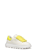 Geox Girls White Puffypop Sneakers | Derimod