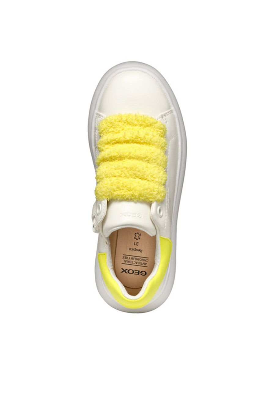 Geox Girls White Puffypop Sneakers