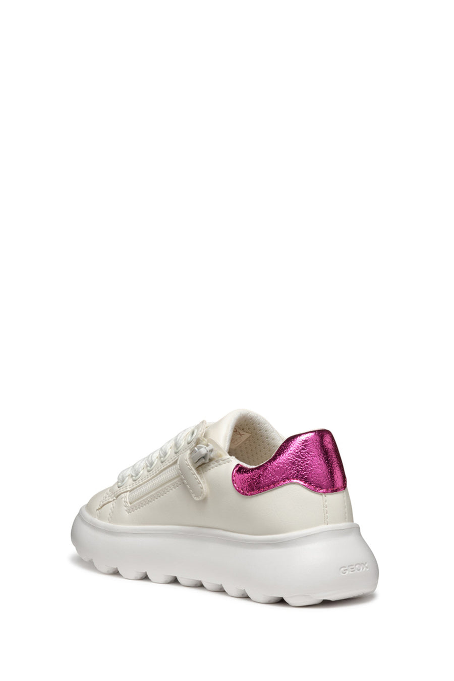 Geox Girls White Puffypop Sneakers