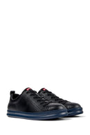 Camper Men's Black Runner Four Leather Sneaker | Derimod