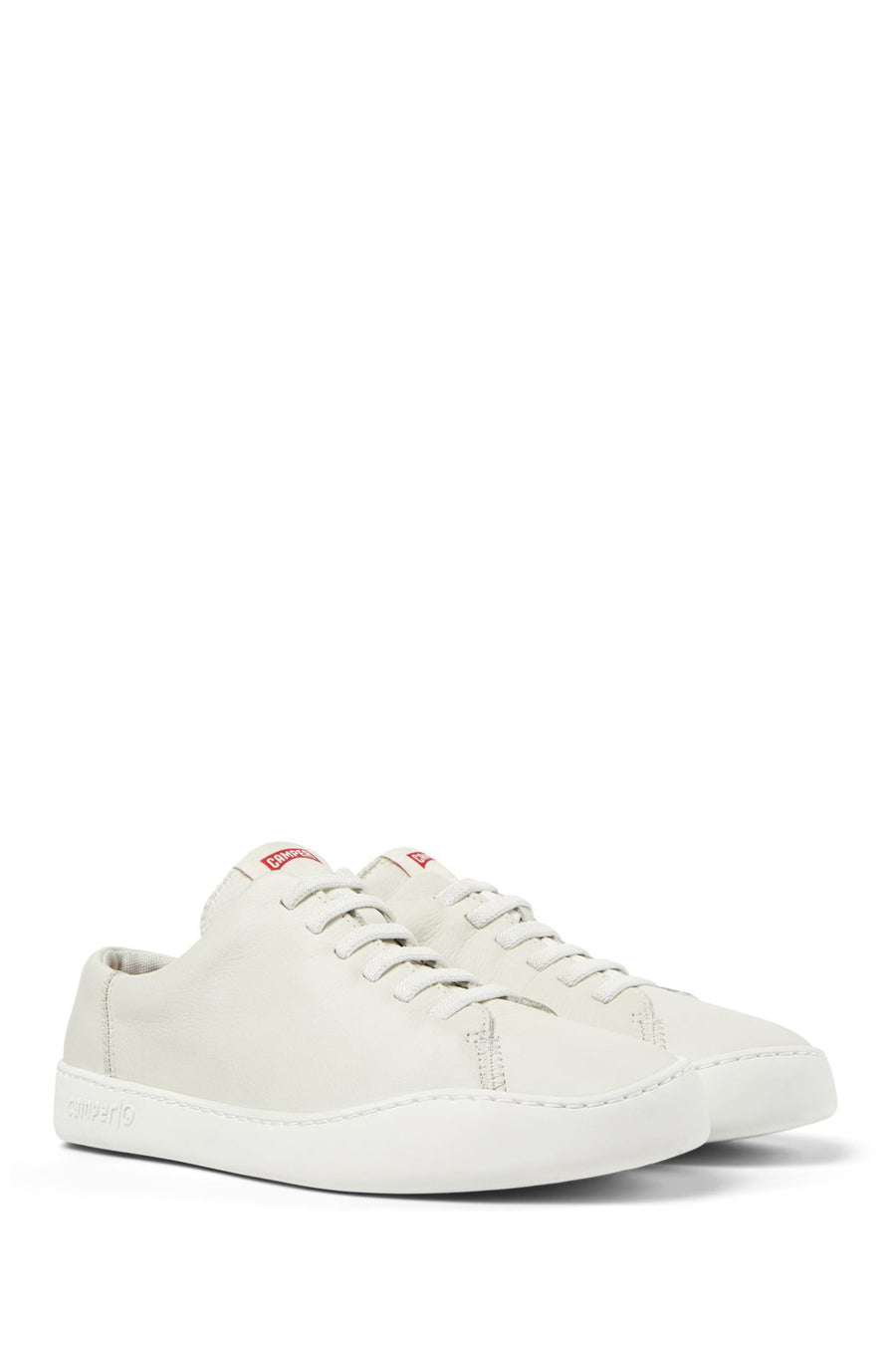 Camper Men's White Peu Touring Leather Sneaker