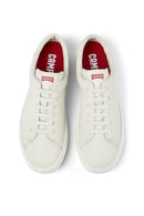 Camper Men's White Peu Touring Leather Sneaker | Derimod