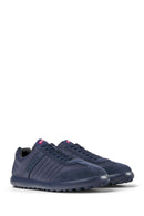Camper Men's Navy Blue Pelotas XLF Leather Sneaker | Derimod