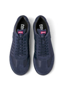 Camper Men's Navy Blue Pelotas XLF Leather Sneaker | Derimod