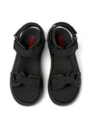 Camper Men's Black Pelotas Flota Sandals | Derimod