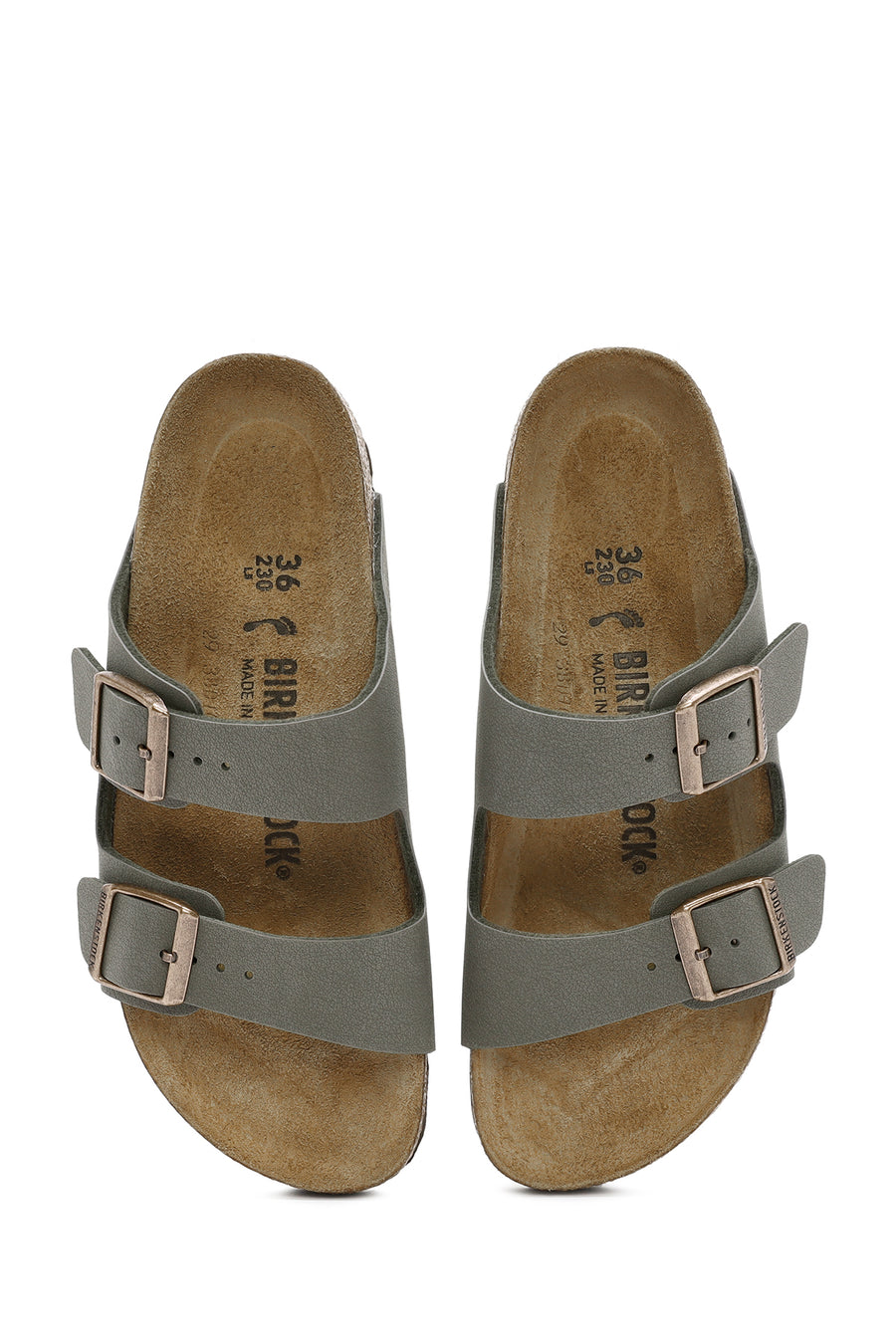 Birkenstock Kadın Gri Arizona Eva Nubuk Deri Terlik