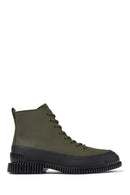 Camper Men's Khaki Pix Leather Boots | Derimod