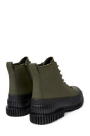 Camper Men's Khaki Pix Leather Boots | Derimod
