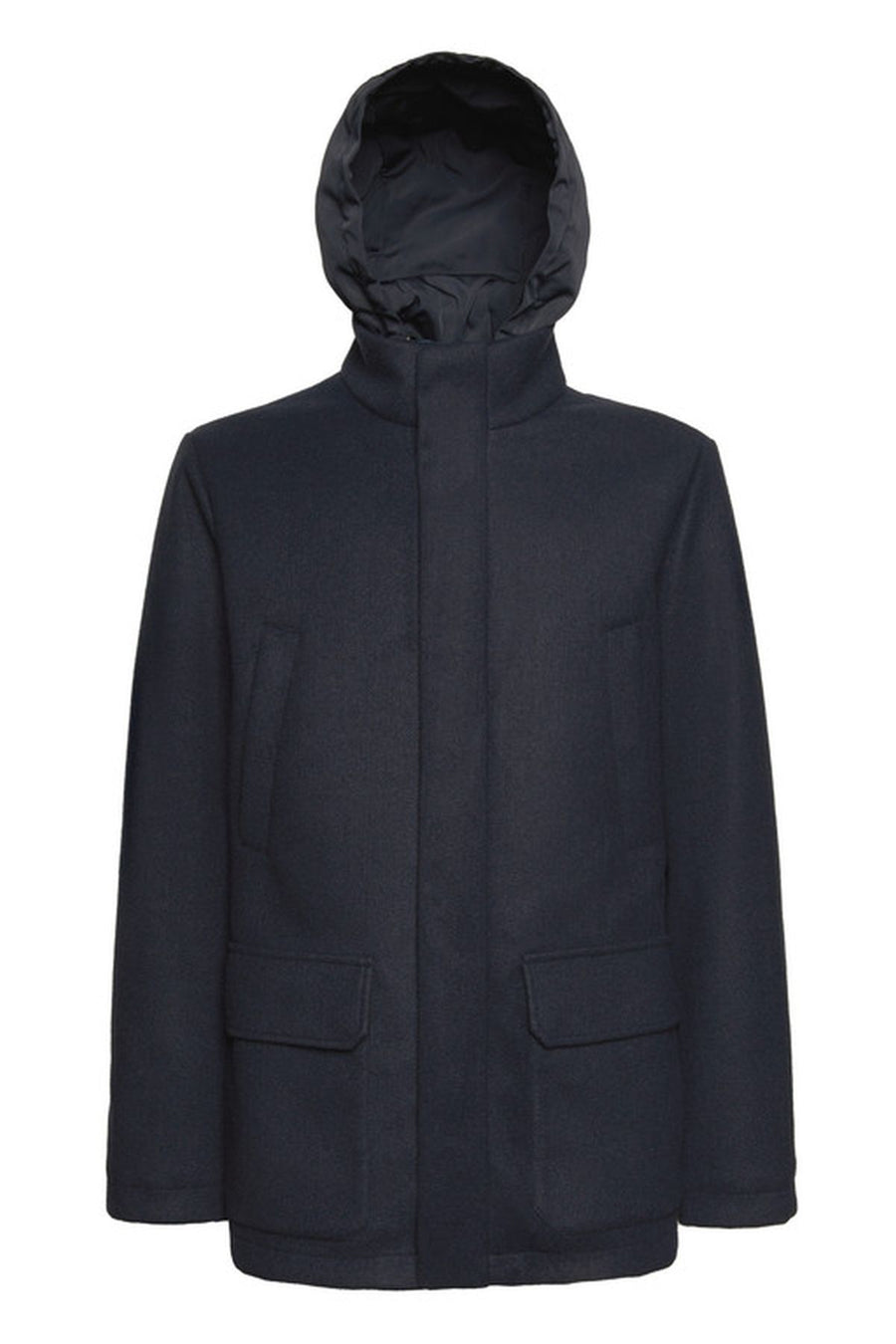 Geox Men's Navy Blue Monreale Hooded Coat M3615BT3028F1624 | Derimod