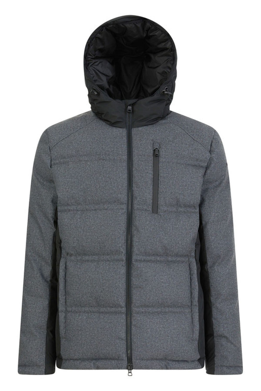 Geox Men's Gray Radente Hooded Coat M3628HTC178F1728 | Derimod