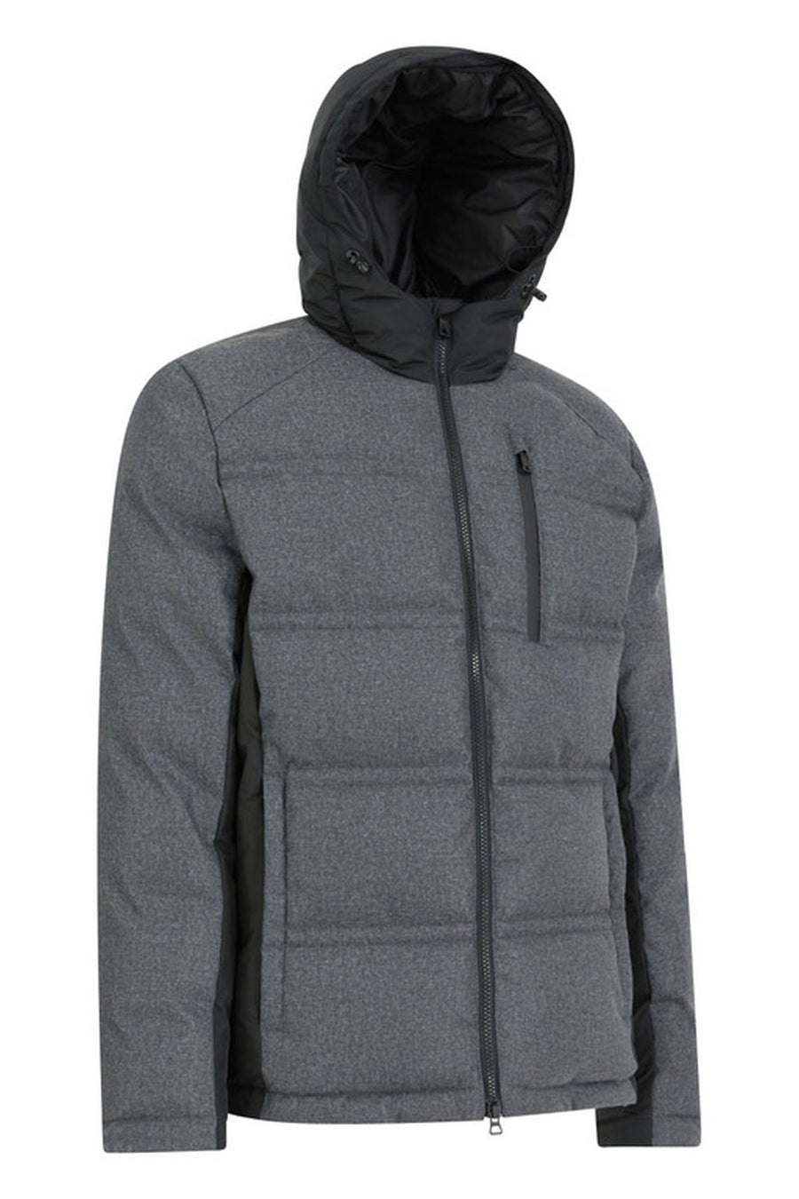 Geox Men's Gray Radente Hooded Coat