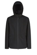 Geox Men's Black Calgary Abx Hooded Jacket | Derimod