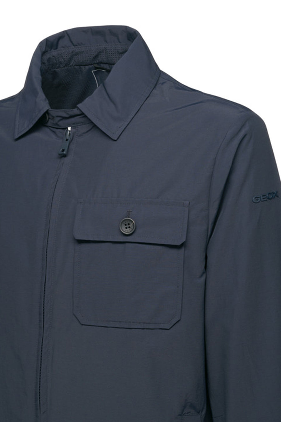 Geox Men's Navy Blue Vincit Jacket