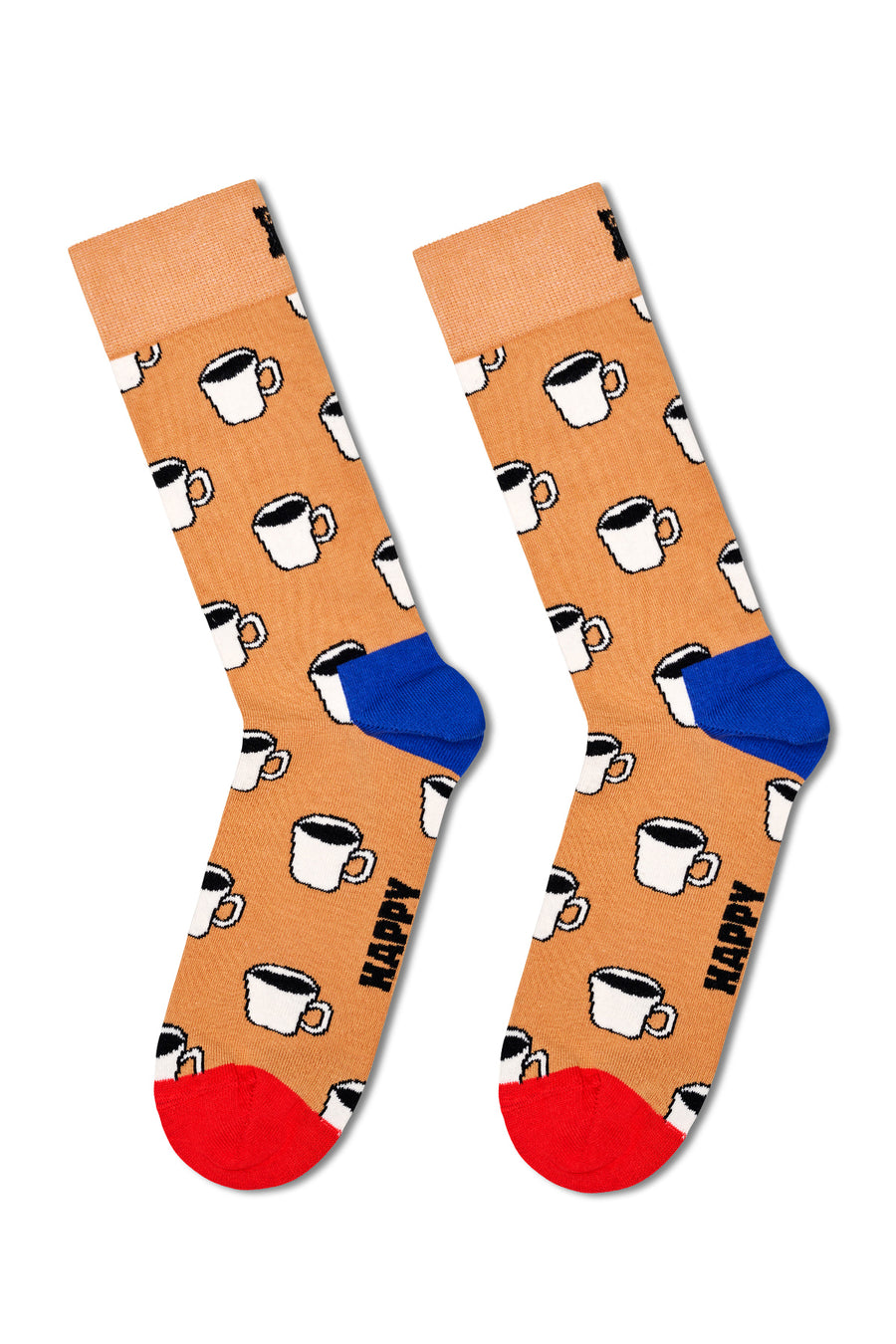 Happy Socks Male White Patterned Cotton Socks P001713 | Derimod