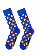 Happy Socks Male Blue Duck Patterned Cotton Socks | Derimod
