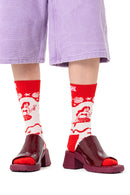 Happy Socks Kadın Denizkızı Desenli Pamuklu Çorap | Derimod