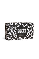 Happy Socks Male Black Patterned 3-Pack Cotton Sock Set | Derimod