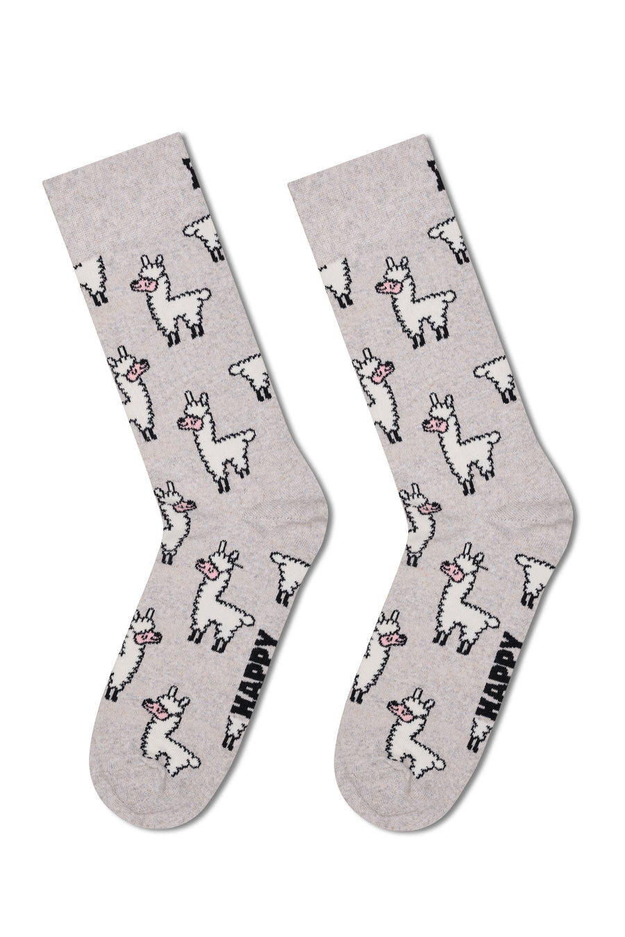 Happy Socks Erkek Gri Desenli Pamuklu Çorap P003192 | Derimod