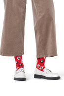Happy Socks Woman Red Patterned Cotton Socks | Derimod