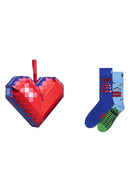 Happy Socks Male Multicolored Patterned Cotton 2-Pack Sock Set | Derimod