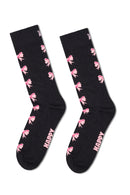 Happy Socks Woman Black Patterned Cotton Socks | Derimod