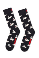 Happy Socks Woman Black Patterned Cotton Socks | Derimod