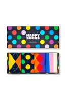 Happy Socks Erkek Çok Renkli Desenli Pamuklu 4'lü Çorap Seti | Derimod