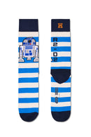 Happy Socks Male Blue Star Wars R2-D2 Patterned Cotton Socks | Derimod