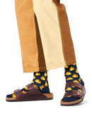 Happy Socks Male Navy Duck Patterned Cotton Socks | Derimod