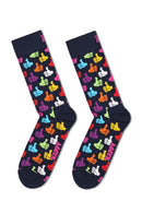 Happy Socks Woman Navy Patterned Cotton Socks | Derimod
