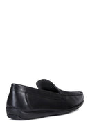 Geox Erkek Siyah Ascanio Deri Casual Loafer | Derimod