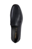 Geox Erkek Siyah Ascanio Deri Casual Loafer | Derimod