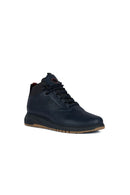 Geox Men's Navy Blue Aerantis Leather Boots | Derimod