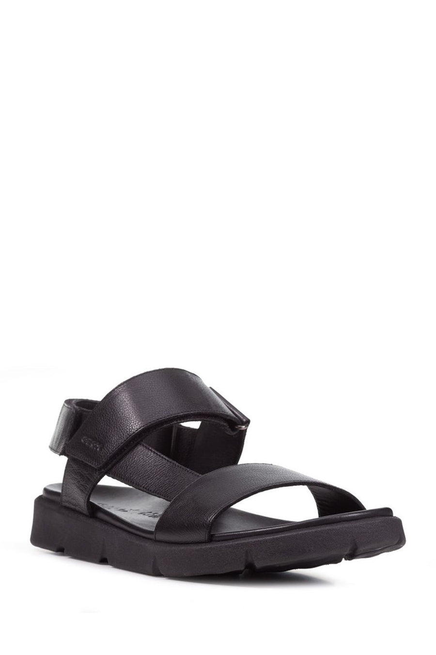 Geox Men's Black Xand 2s Leather Sandals