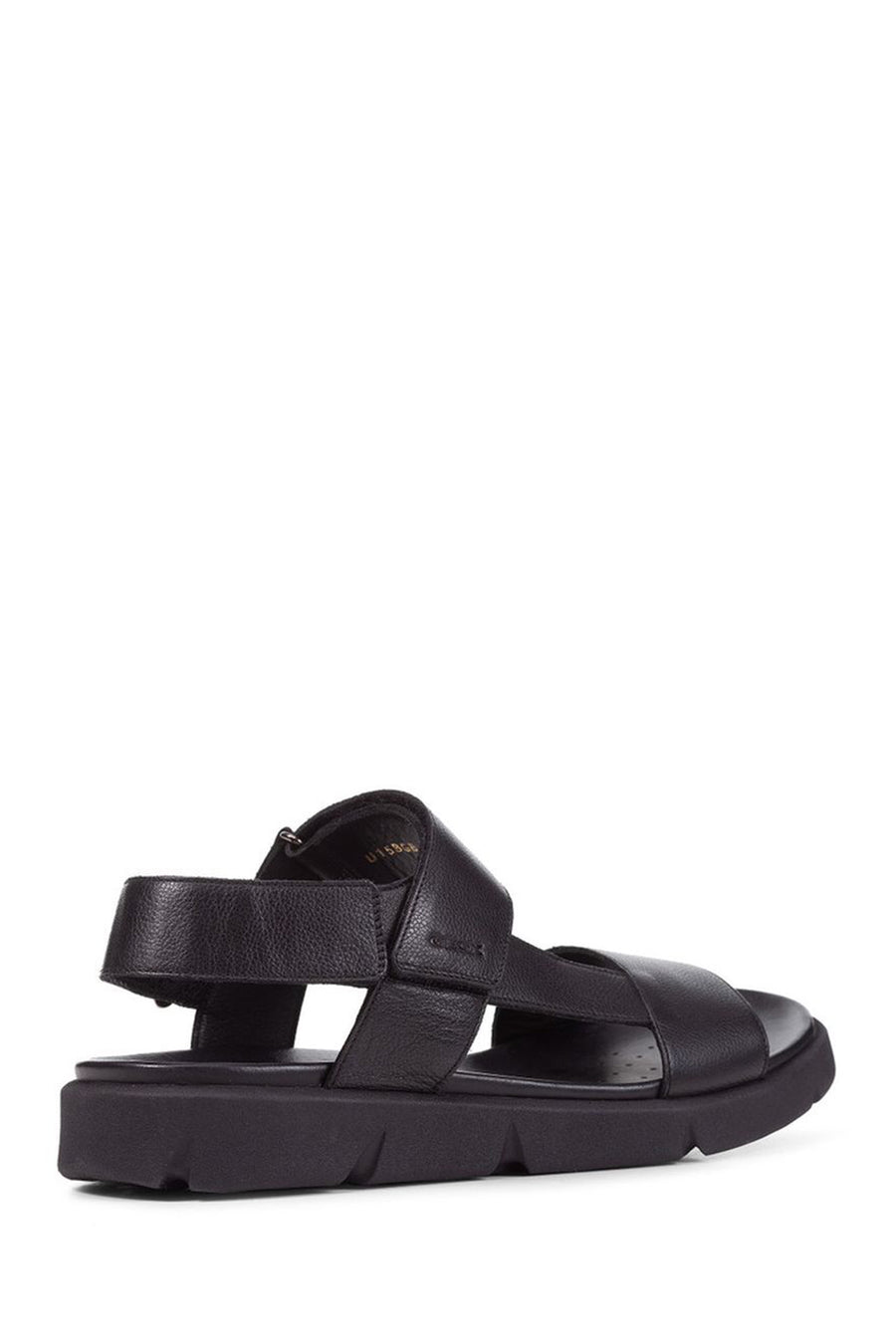 Geox Men's Black Xand 2s Leather Sandals