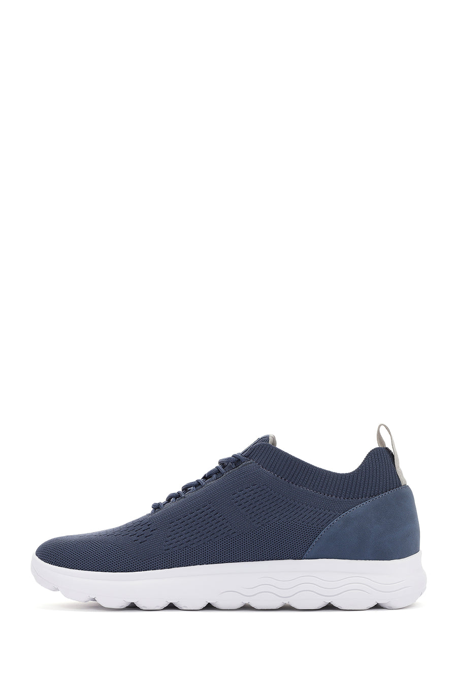 Geox Men's Blue Spherica Lace-Up Fabric Sneaker