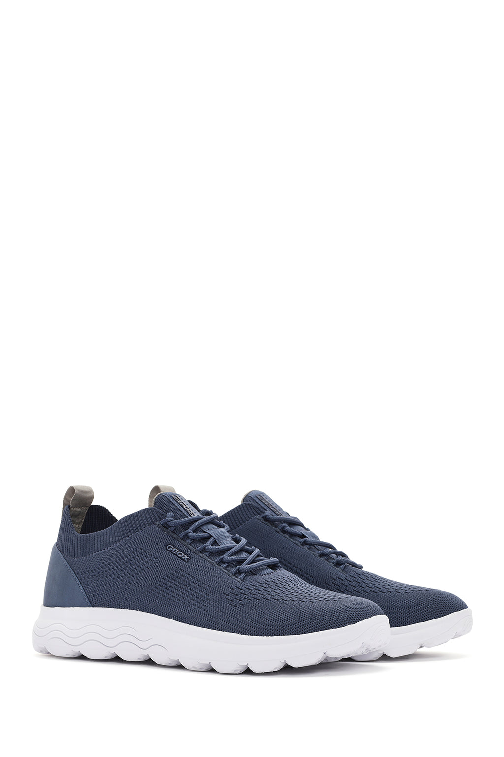 Geox Erkek Mavi Spherica Bağcıklı Kumaş Sneaker