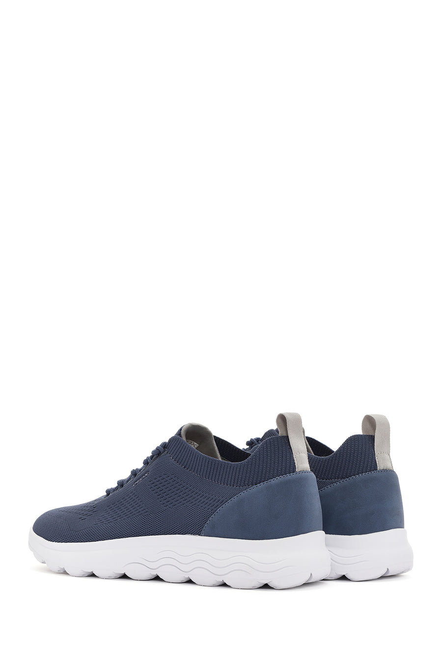 Geox Men's Blue Spherica Lace-Up Fabric Sneaker