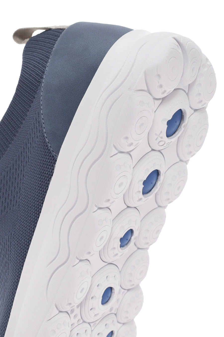 Geox Men's Blue Spherica Lace-Up Fabric Sneaker