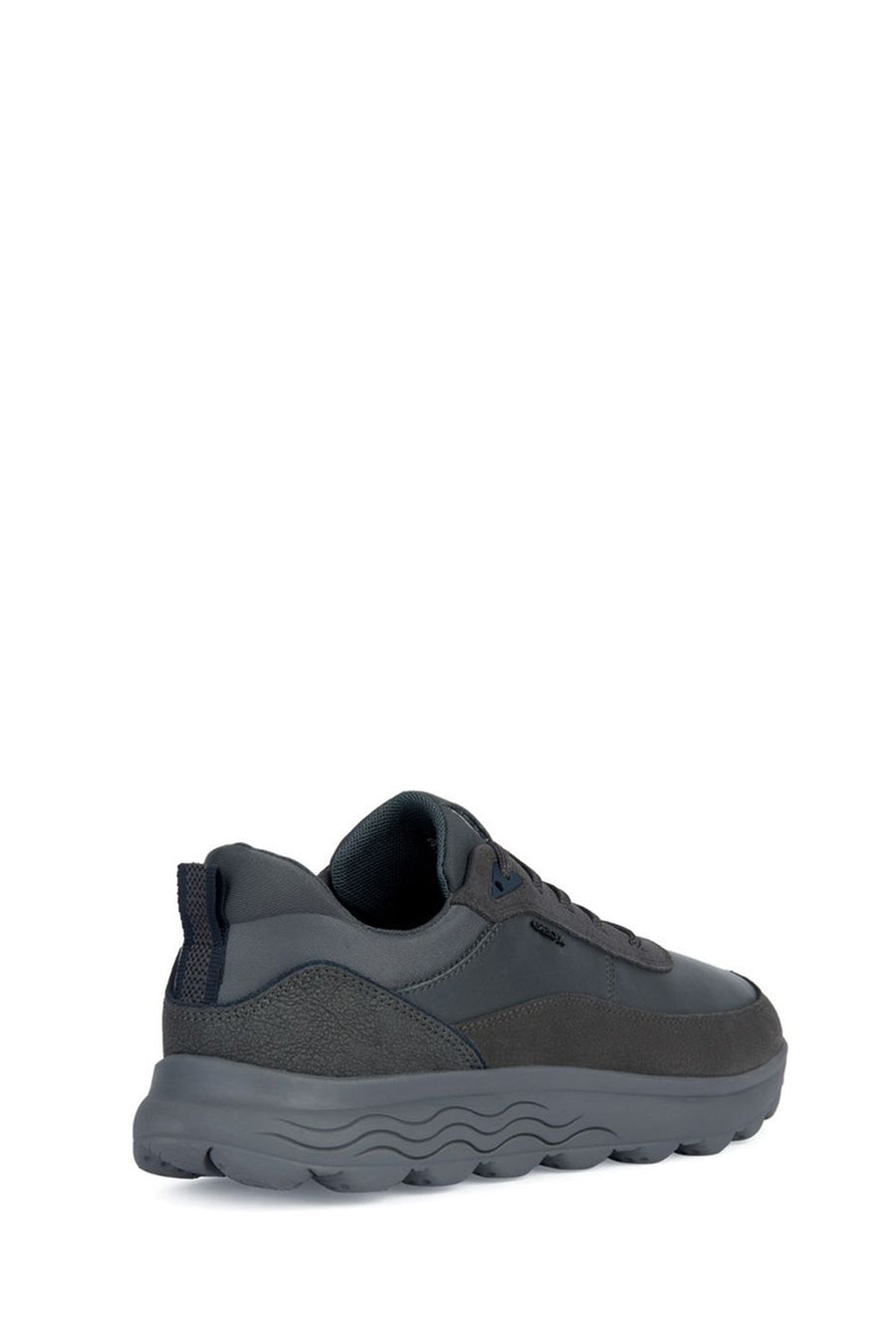 Geox Erkek Gri Spherica Süet Deri Detaylı Bağcıklı Sneaker