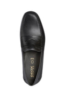 Geox Erkek Siyah Ascanio Deri Casual Loafer | Derimod