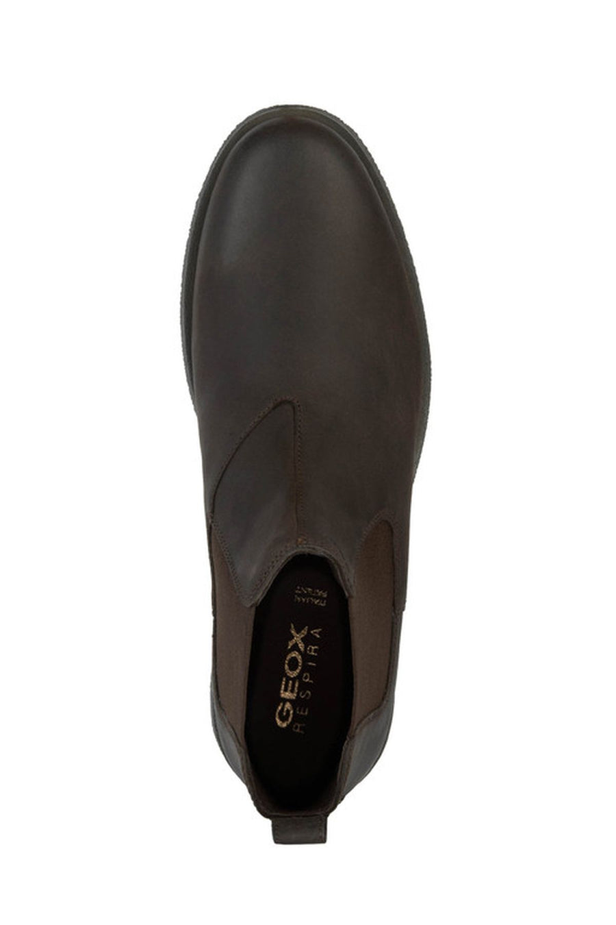 Geox Men's Brown Claudio Nubuck Leather Chelsea Boots