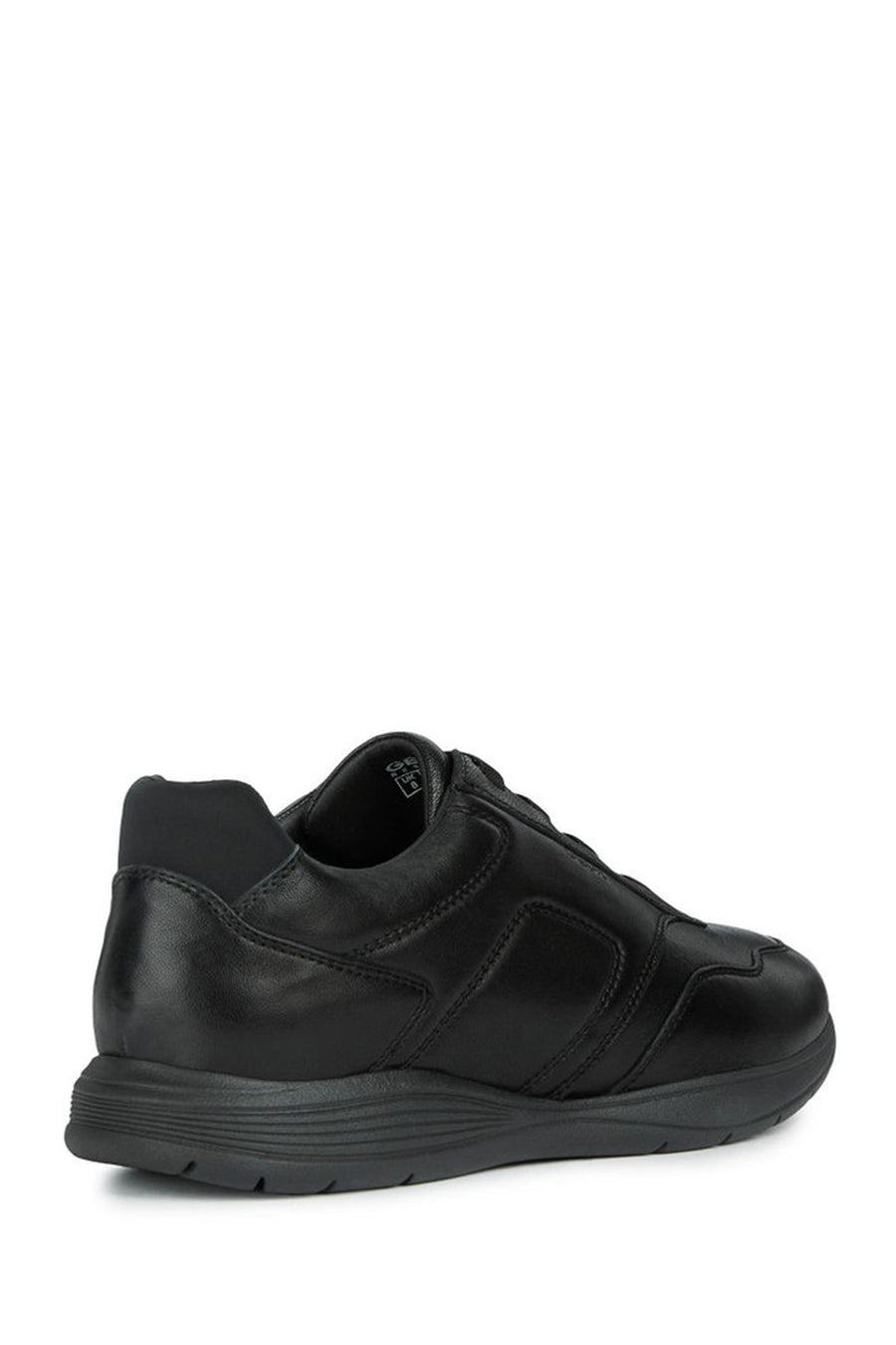 Geox Men's Black Spherica EC2 Leather Casual Sneaker