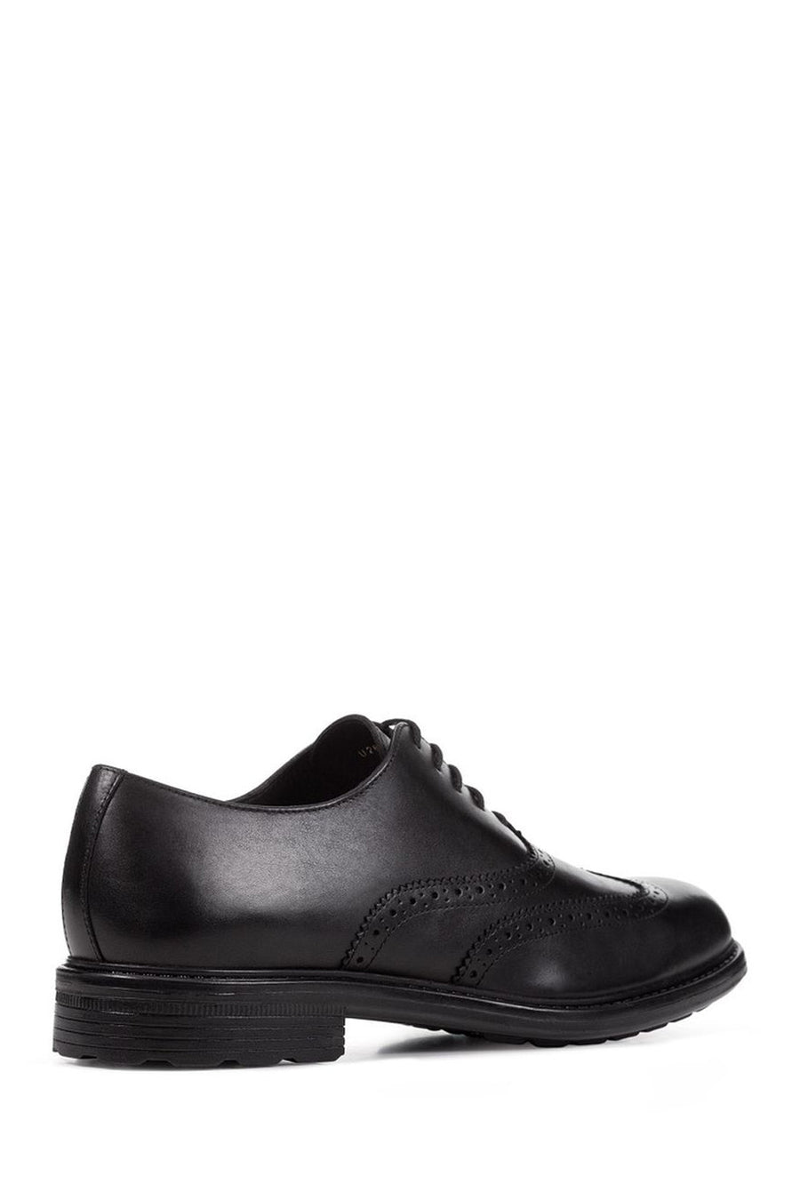 Geox Men's Black Walk Pleasure Lace-up Leather Classic Shoes