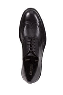 Geox Men's Black Walk Pleasure Lace-up Leather Classic Shoes | Derimod