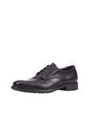 Geox Men's Black Dublin Lace-Up Leather Classic Shoes | Derimod