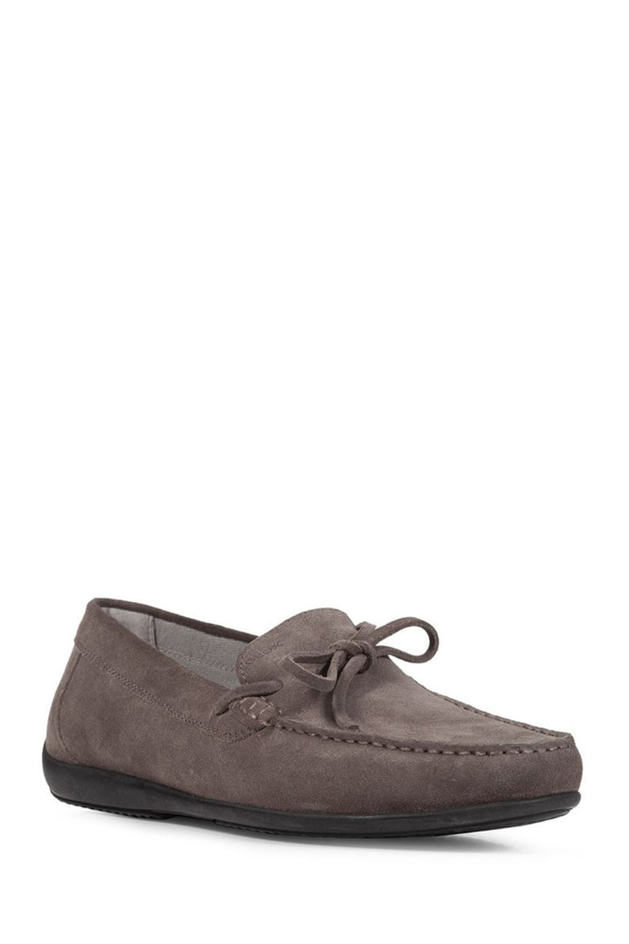 Geox Men's Gray U Ascanio Suede Leather Casual Loafer