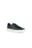 Geox Erkek Lacivert Deiven Bağcıklı Deri Casual Sneaker | Derimod