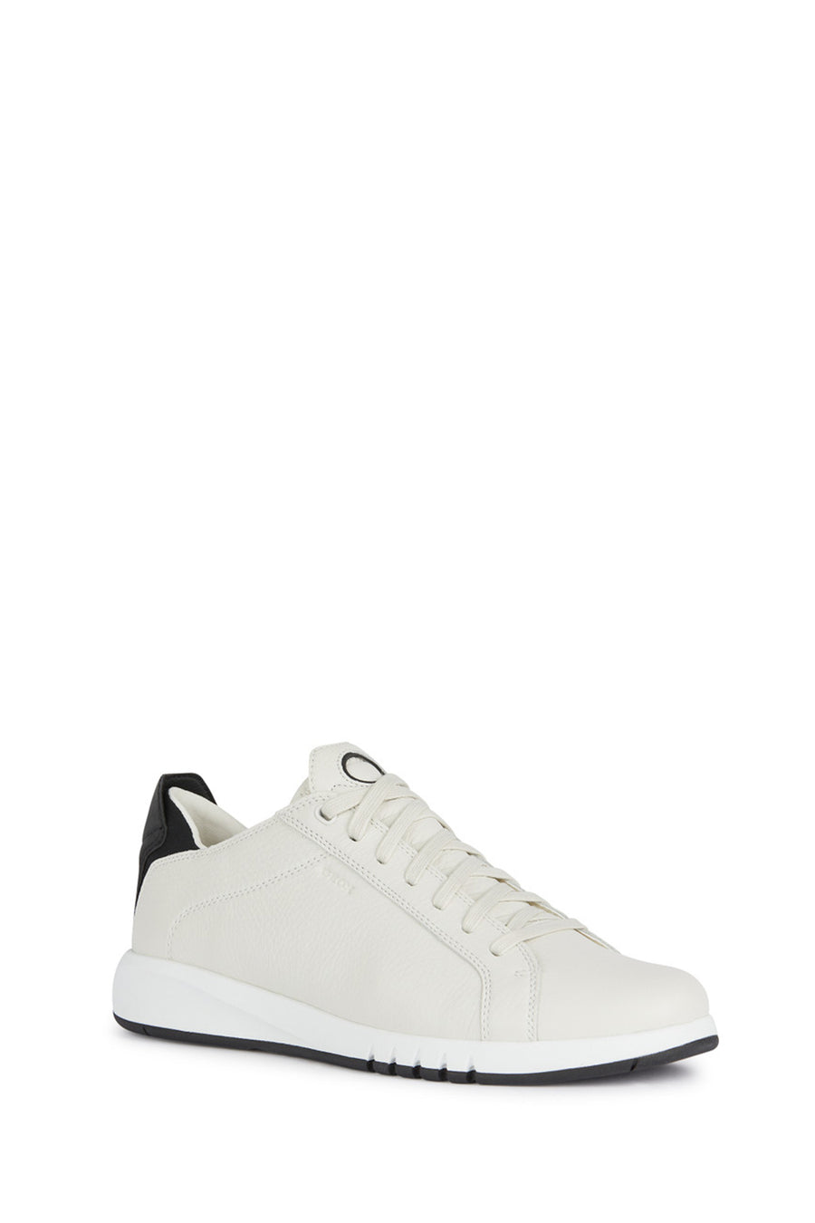 
Geox Men's White U Aerantis A - Tumb Lace-up Leather Sneaker
