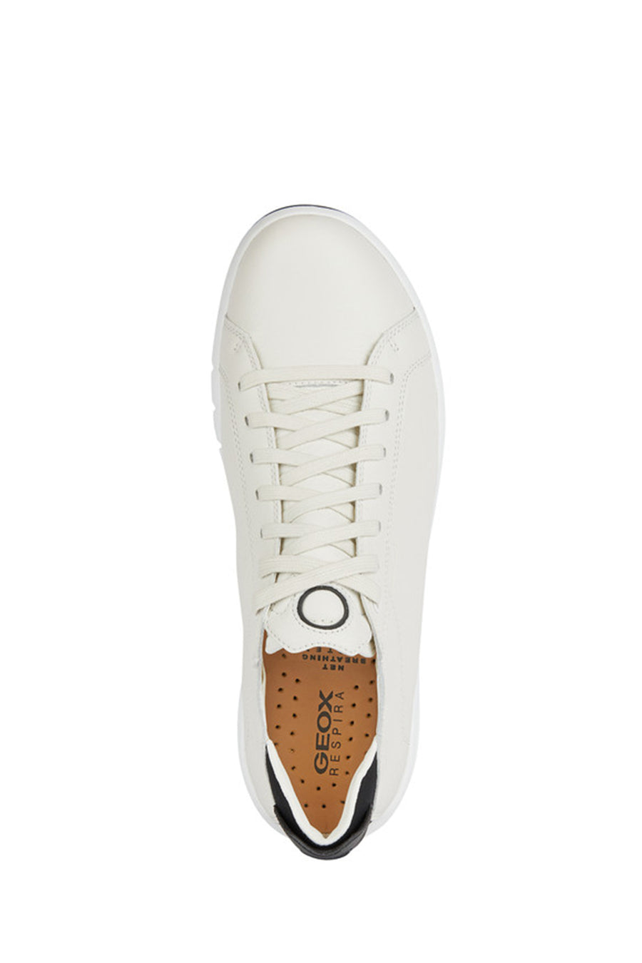 
Geox Men's White U Aerantis A - Tumb Lace-up Leather Sneaker
